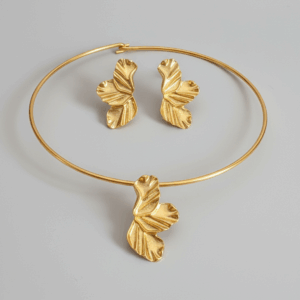 Conjunto Folhas Douradas