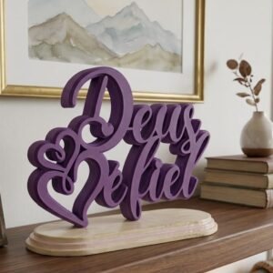 Letreiro Decorativo “Deus é Fiel”